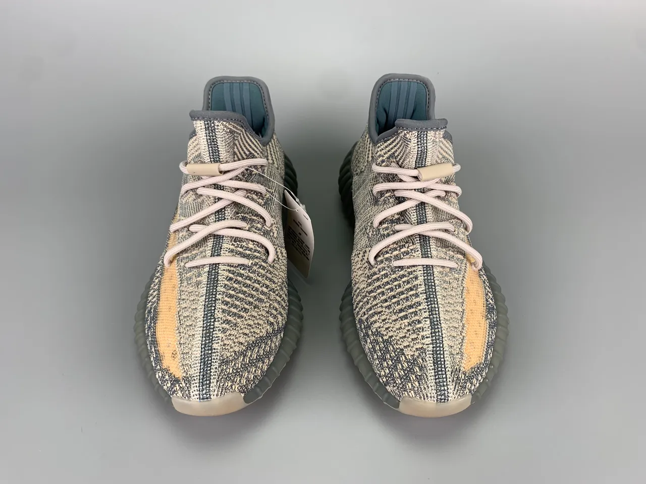 Adidas Yeezy Boost 350 Beige Gray Knit Lifestyle Sneakers 2