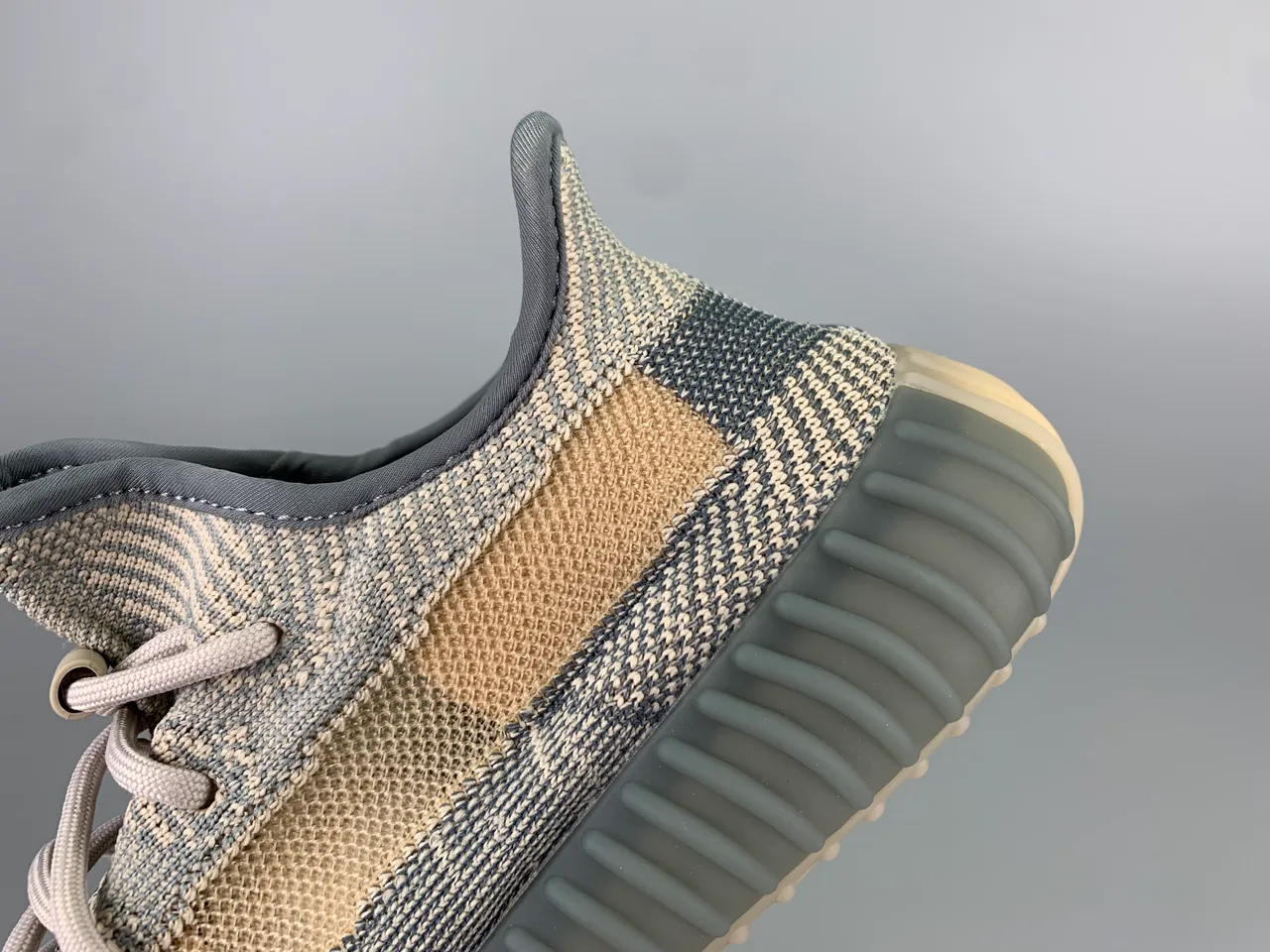 Adidas Yeezy Boost 350 Beige Gray Knit Lifestyle Sneakers 6