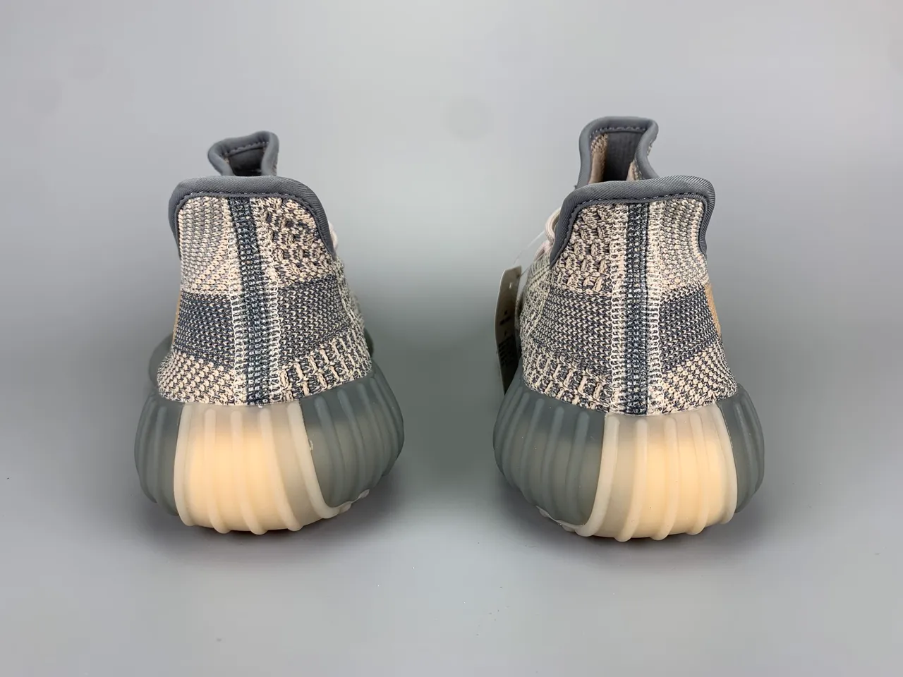 Adidas Yeezy Boost 350 Beige Gray Knit Lifestyle Sneakers 7