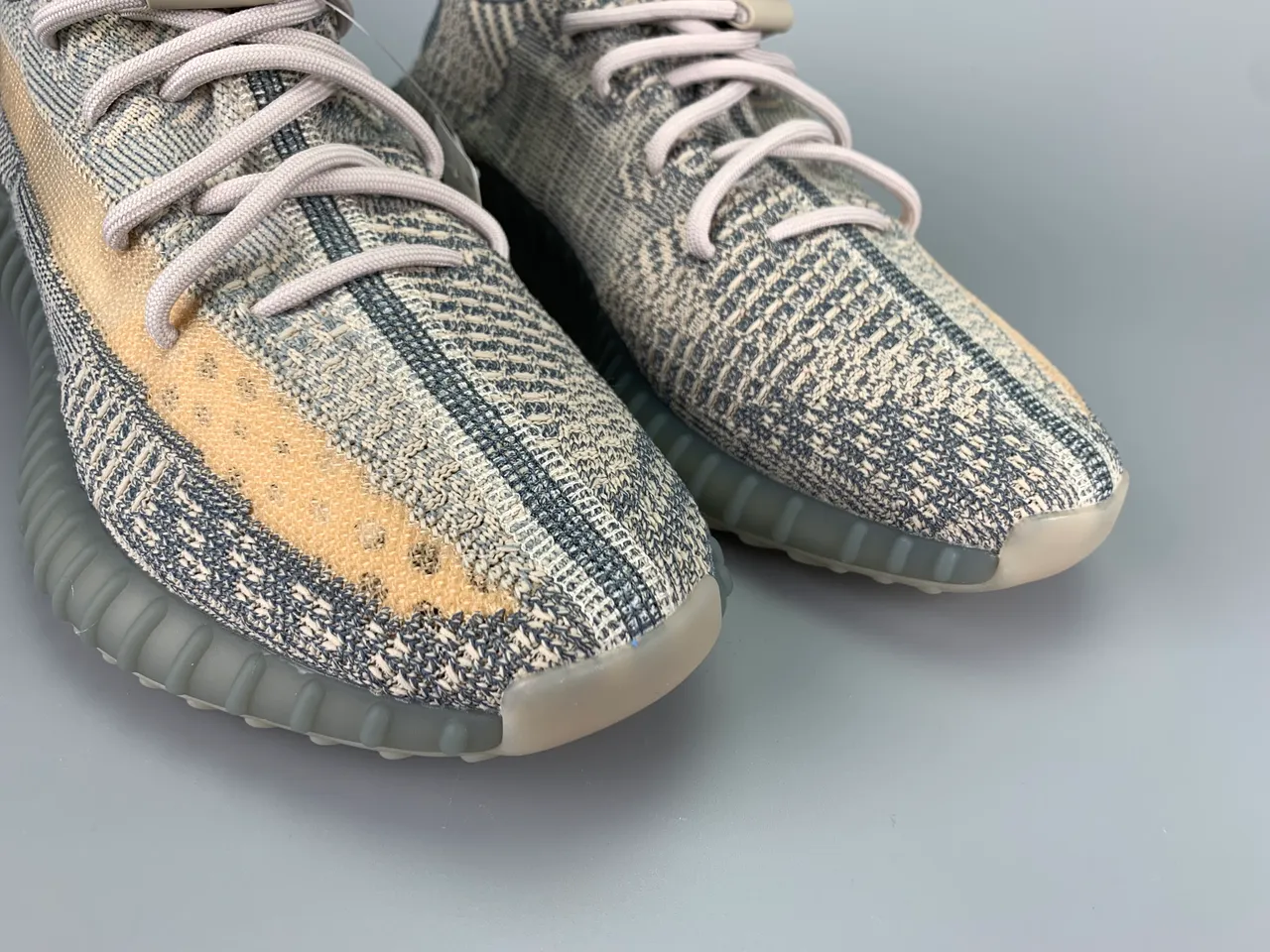 Adidas Yeezy Boost 350 Beige Gray Knit Lifestyle Sneakers 9