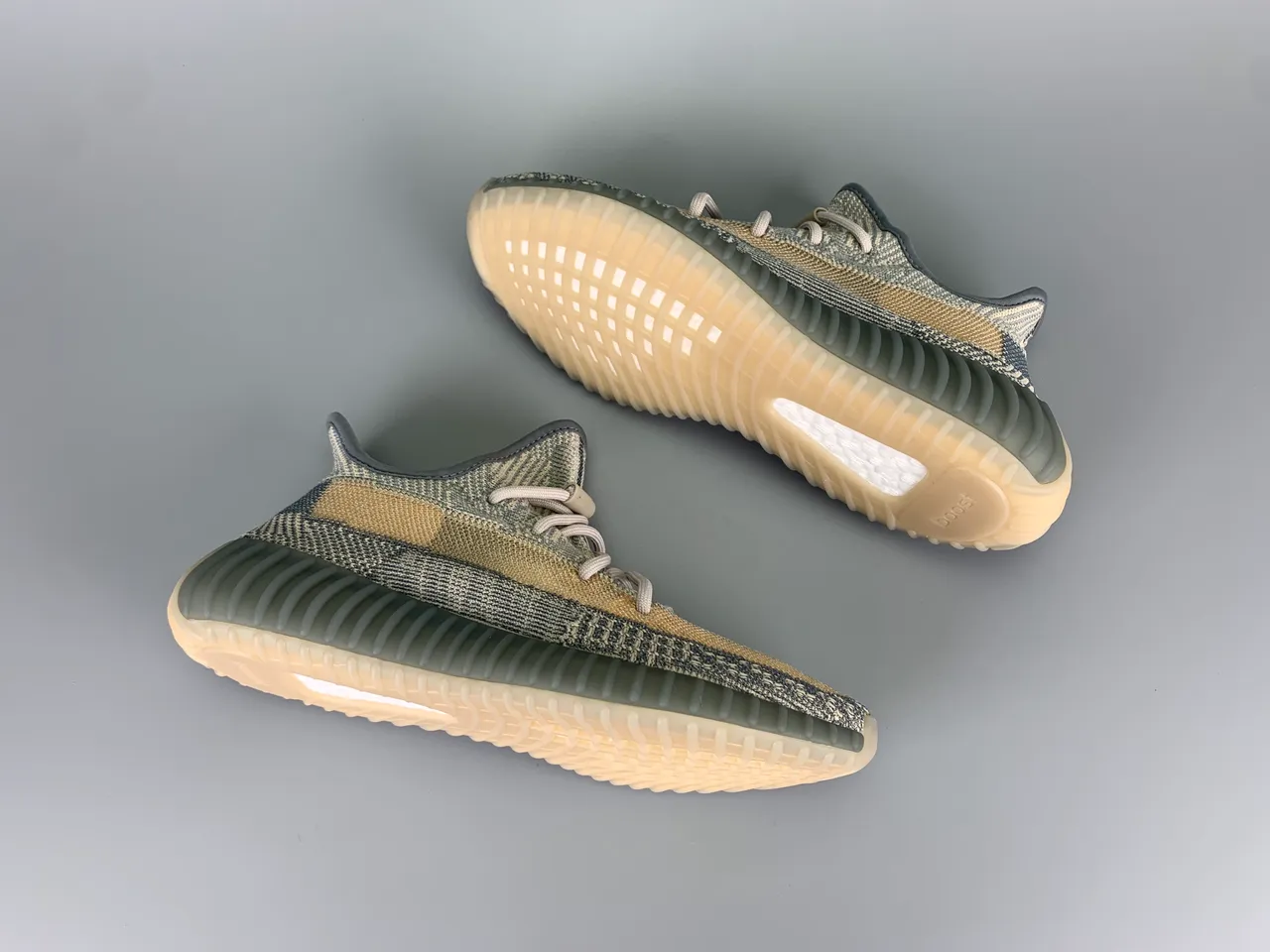 Adidas Yeezy Boost 350 Beige Gray Knit Lifestyle Sneakers 11