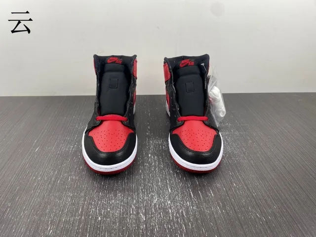 Air Jordan 1 High Black Red White Basketball Shoes 5