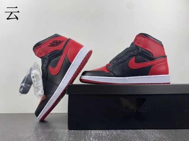 Air Jordan 1 High Black Red White Basketball Shoes 7