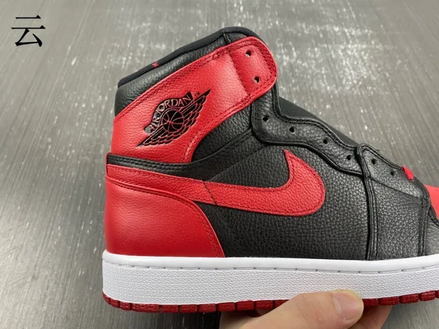 Air Jordan 1 High Black Red White Basketball Shoes 16