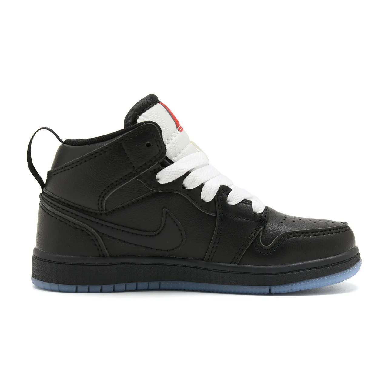 Air Jordan 1 High Kids Denim-Panel Beige Pink and Black Blue Basketball Shoes 3
