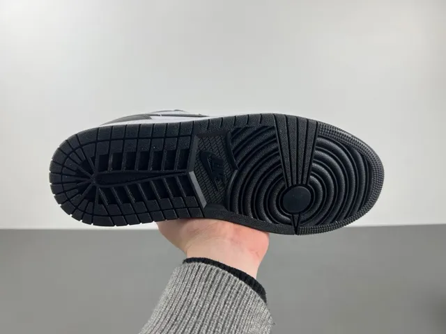 Air Jordan 1 High Prata metálica Preto Branco tênis de basquete 9