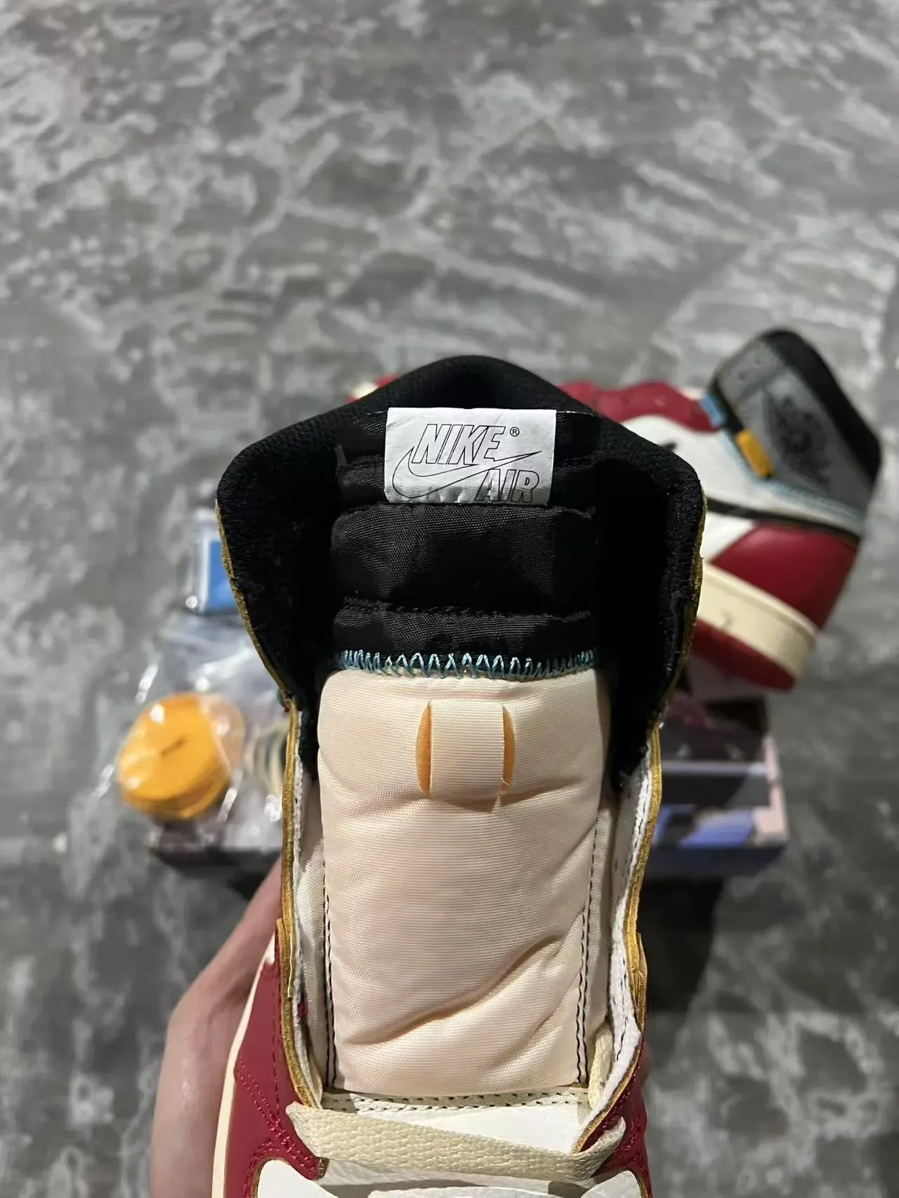 Air Jordan 1 Union Los Angeles Rouge Blanc Noir Chaussures de Basketball 4