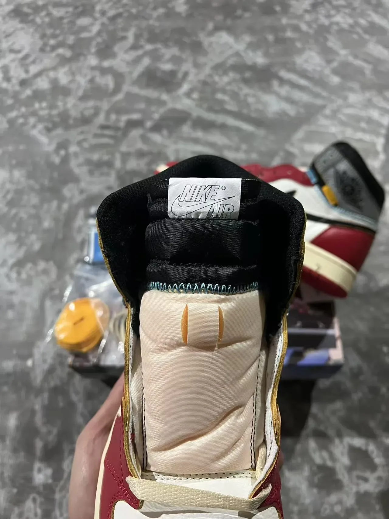 Air Jordan 1 Union Los Angeles Rouge Blanc Noir Chaussures de Basketball 5