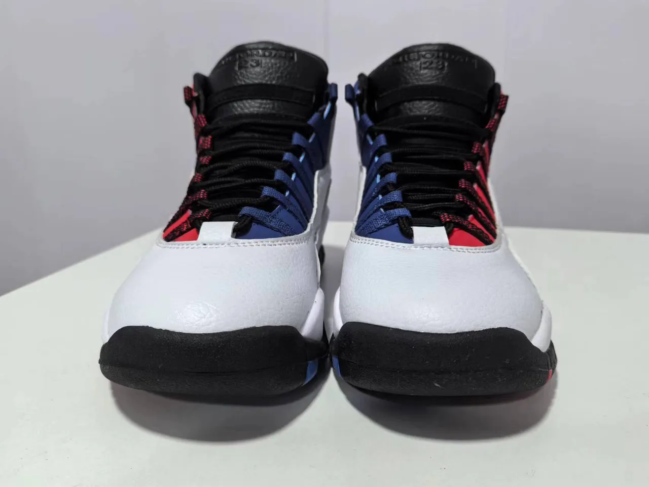 Air Jordan 10 White Red Black Basketball Shoes 2