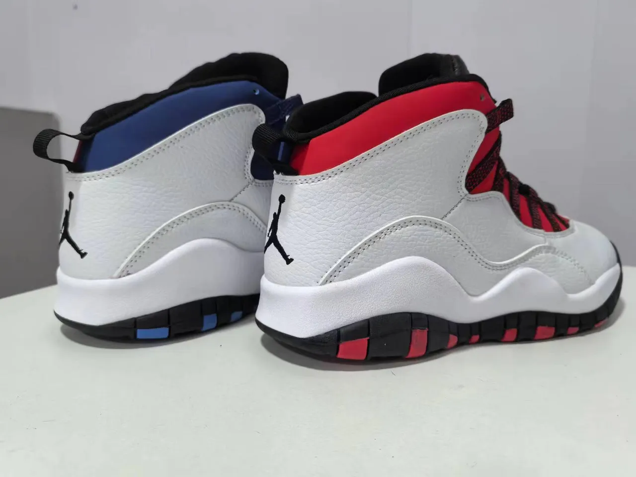 Air Jordan 10 White Red Black Basketball Shoes 3
