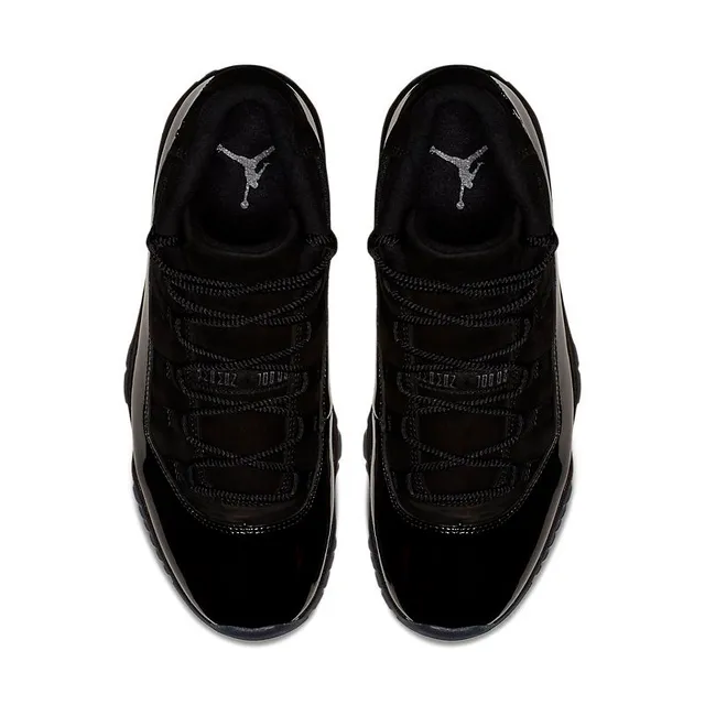 Air Jordan 11 Black Patent Leather Basketball Shoes 4