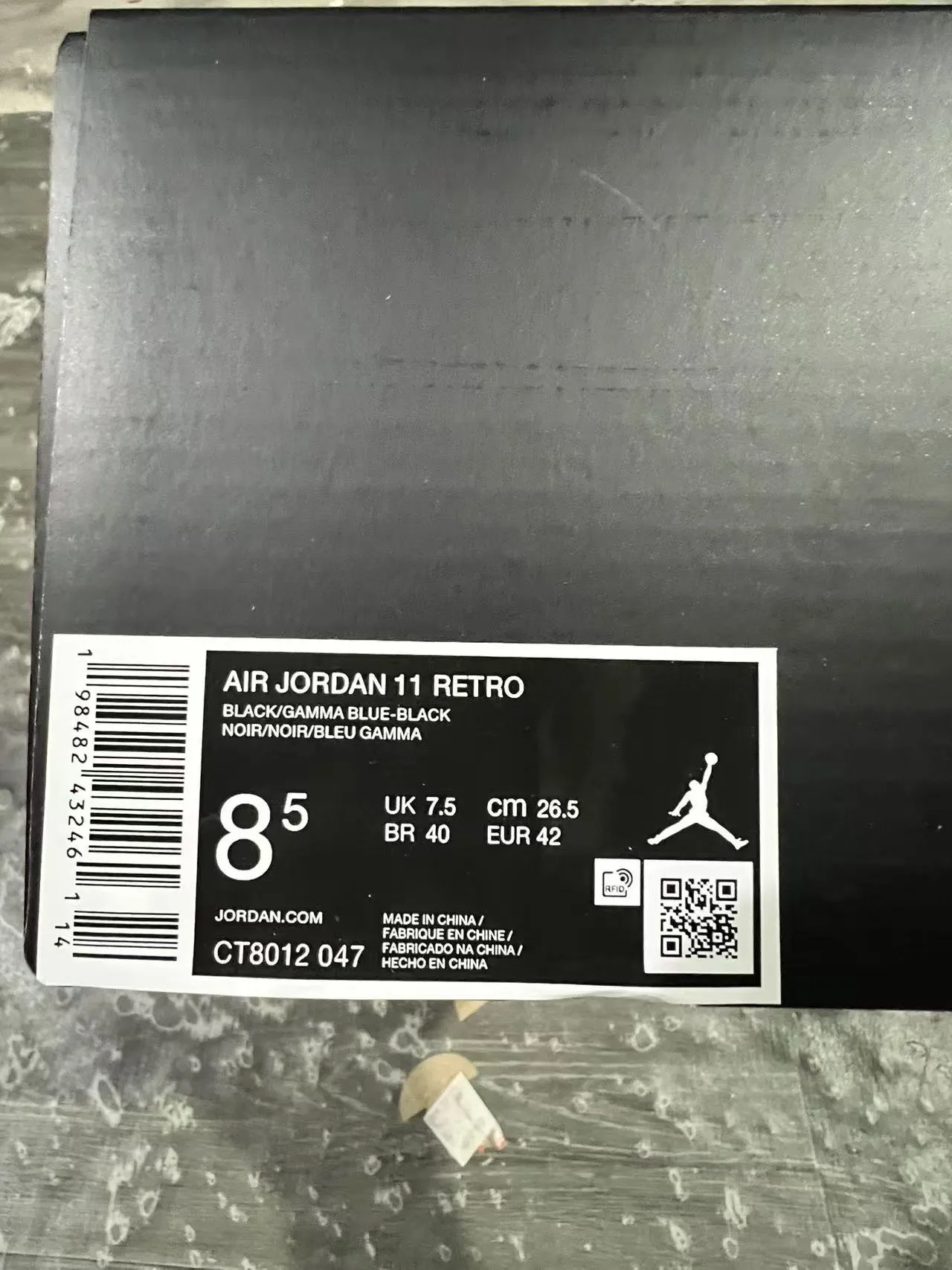 Air Jordan 11 Black Teal Basketball Shoes 10