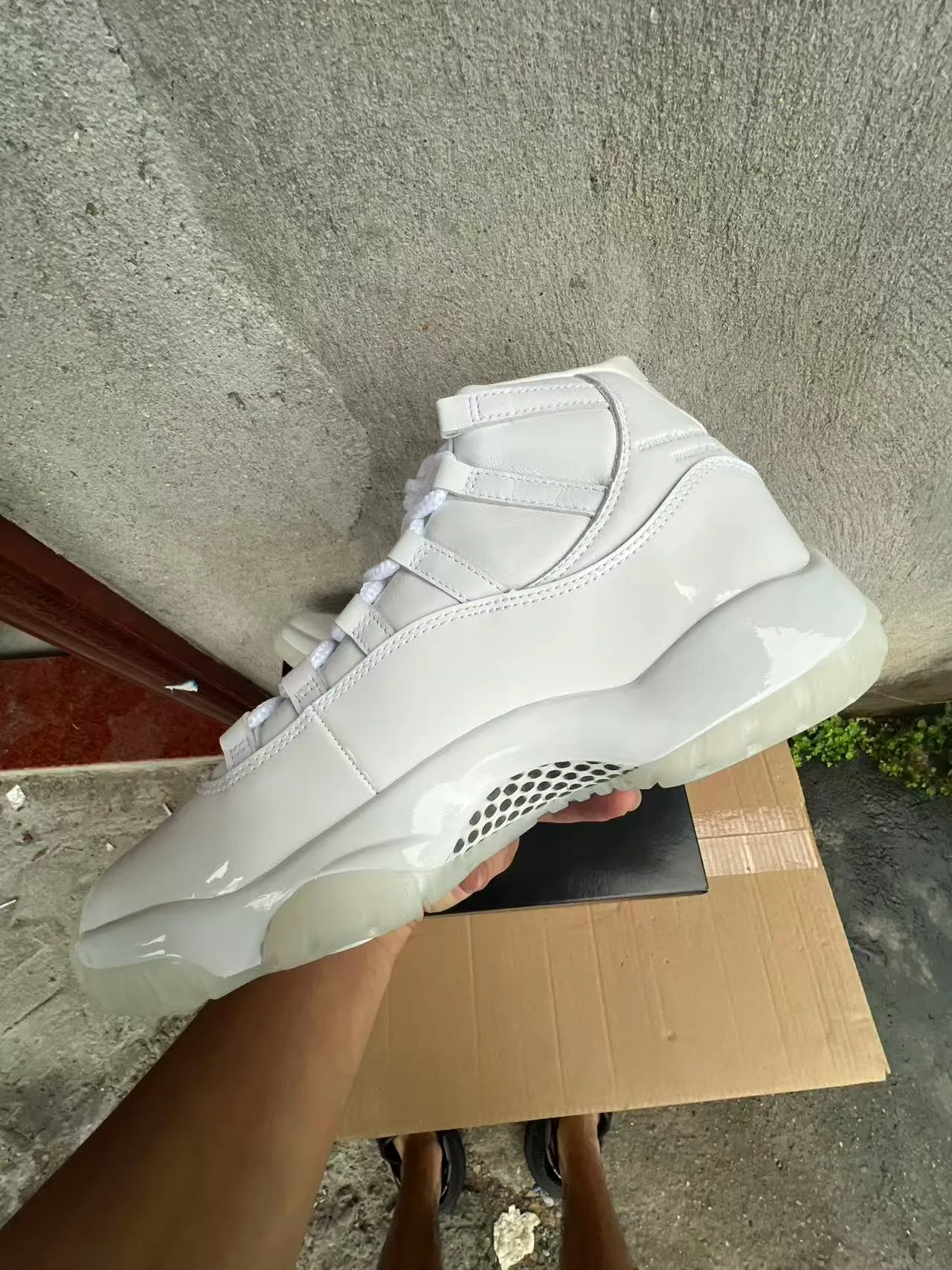 Air Jordan 11 White Patent Leather Basketball Shoes 5