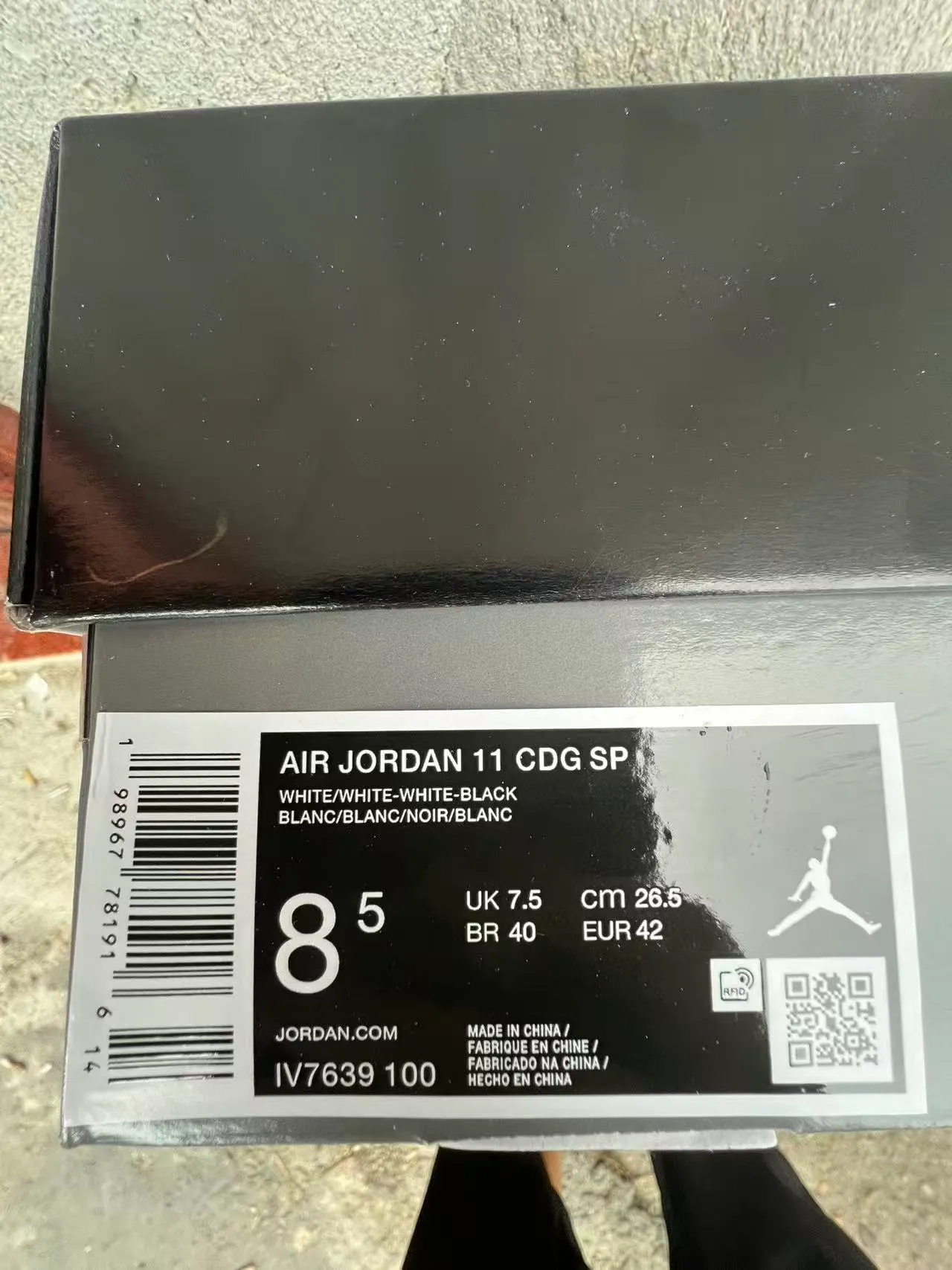 Air Jordan 11 White Patent Leather Basketball Shoes 10