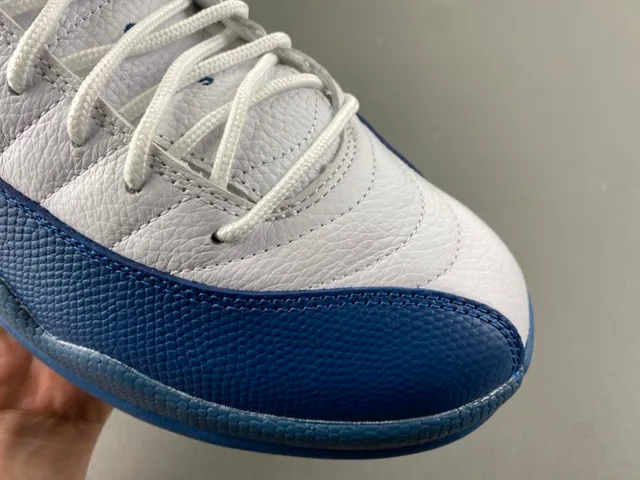 Air Jordan 12 White Royal Blue Basketball Shoes 2