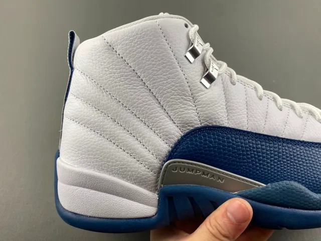 Air Jordan 12 White Royal Blue Basketball Shoes 3