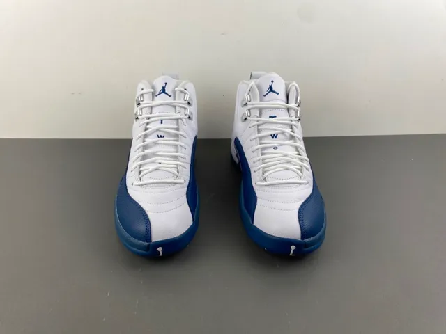 Air Jordan 12 White Royal Blue Basketball Shoes 12