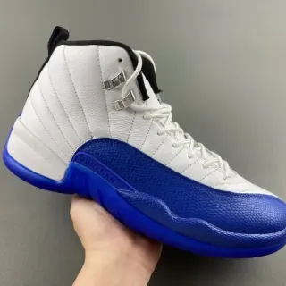 Air Jordan 12 白色皇家蓝篮球鞋