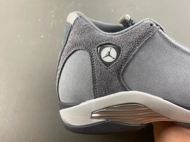 Air Jordan 14 Gray Silver Laceless Basketball Shoes 3