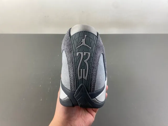 Air Jordan 14 Gray Silver Laceless Basketball Shoes 4