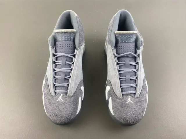 Air Jordan 14 Gray Silver Laceless Basketball Shoes 11