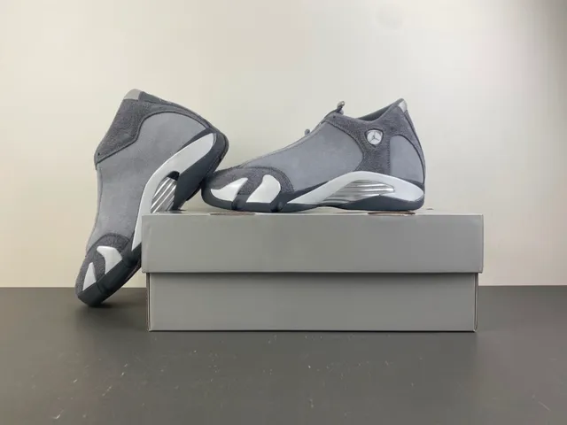Air Jordan 14 Gray Silver Laceless Basketball Shoes 14