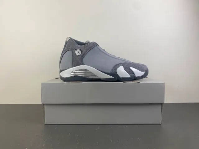 Air Jordan 14 Gray Silver Laceless Basketball Shoes 15