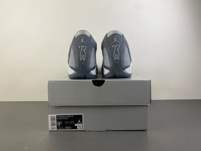 Air Jordan 14 Gray Silver Laceless Basketball Shoes 17