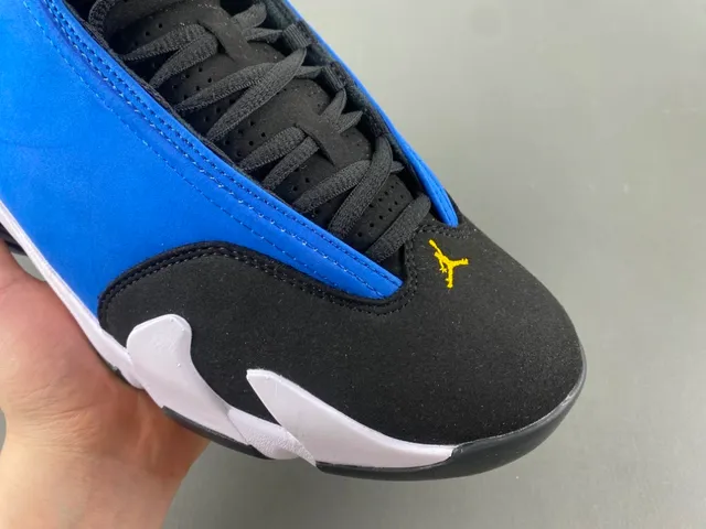 Chaussures de basket Air Jordan 14 bleu royal noir blanc 2