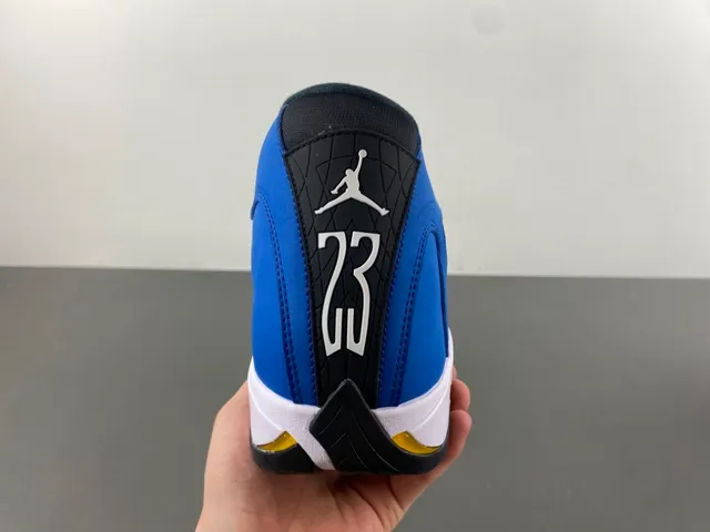 Chaussures de basket Air Jordan 14 bleu royal noir blanc 4