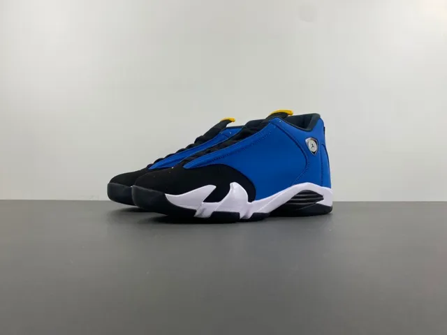 Chaussures de basket Air Jordan 14 bleu royal noir blanc 10