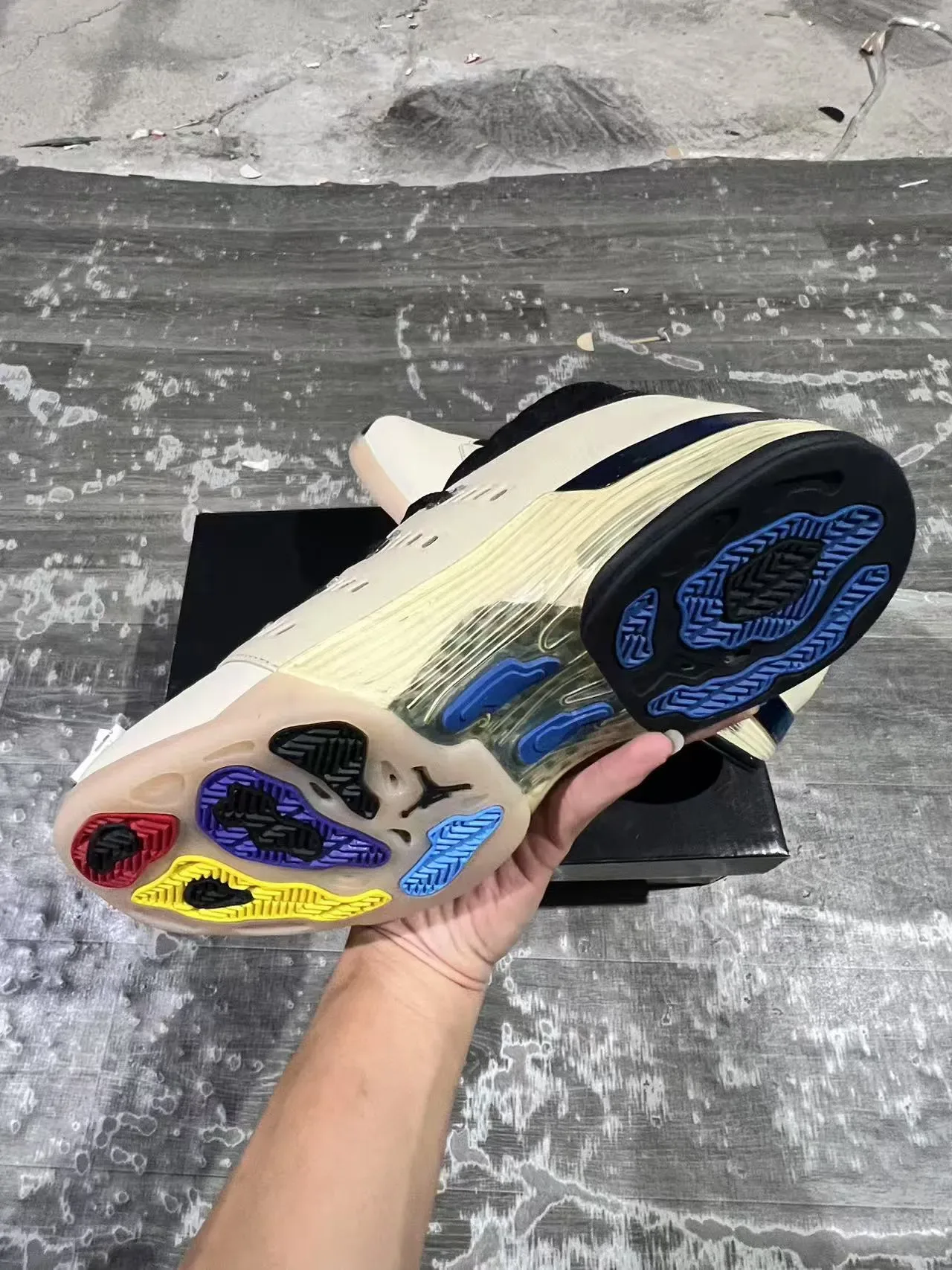 Air Jordan 17 Off-White et Noir Chaussures de Basketball 6