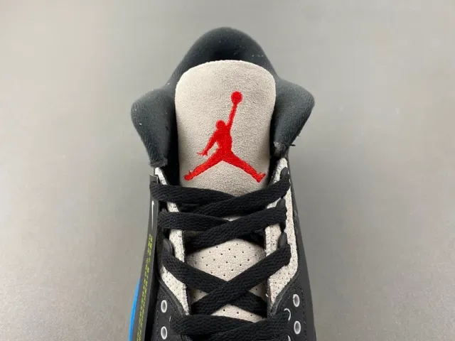Air Jordan 3 Black Blue Beige Basketball Shoes 6