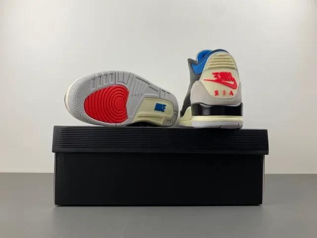 Air Jordan 3 Black Blue Beige Basketball Shoes 16