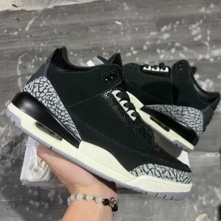 Air Jordan 3 Zapatos de Baloncesto con estampado de elefante negro
