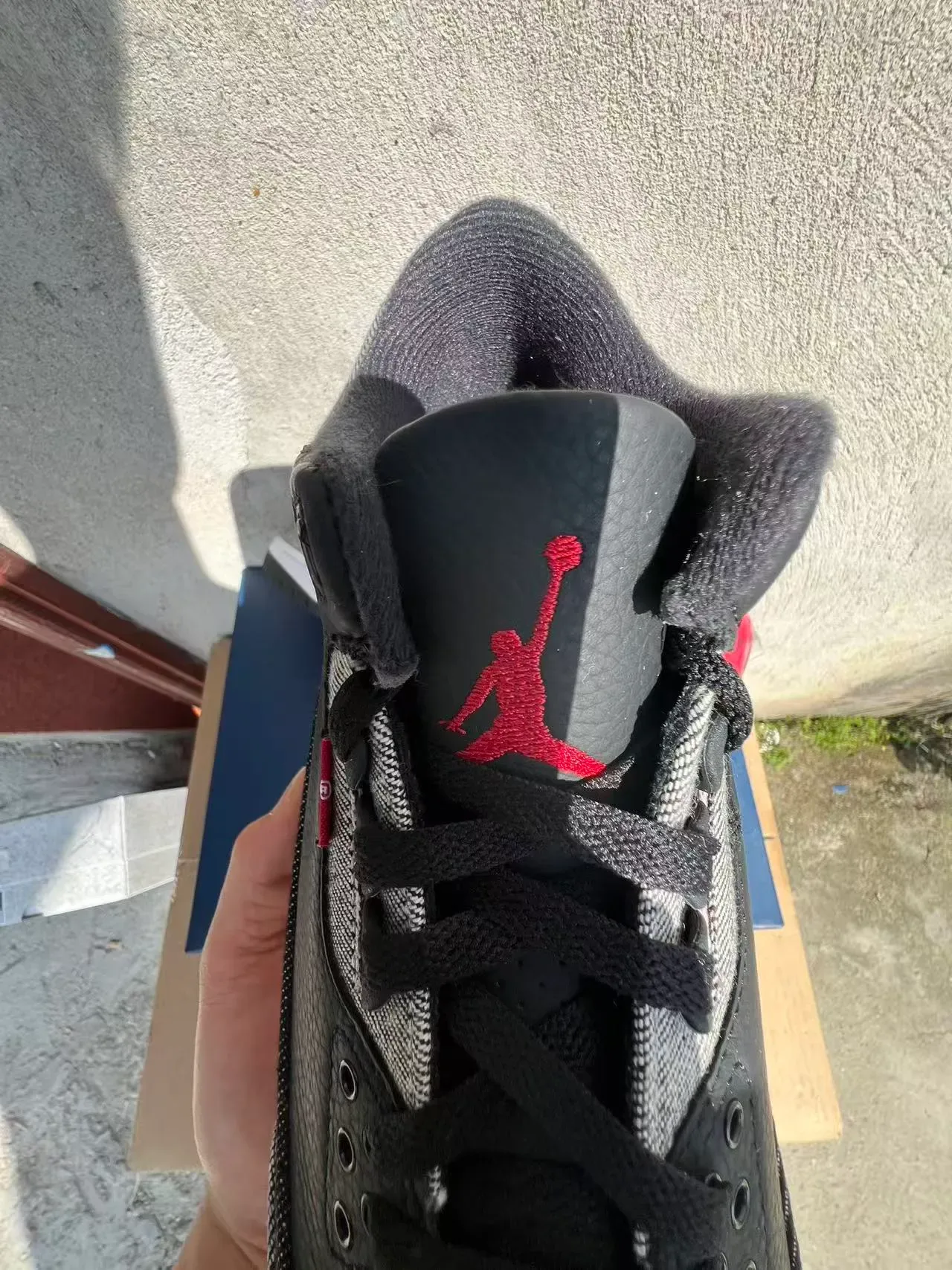 Air Jordan 3 Preto Cinza Impressão Elefante Tênis de Basquete 4