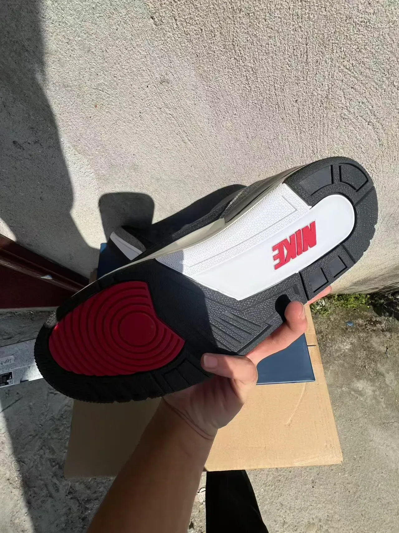 Air Jordan 3 Preto Cinza Impressão Elefante Tênis de Basquete 6