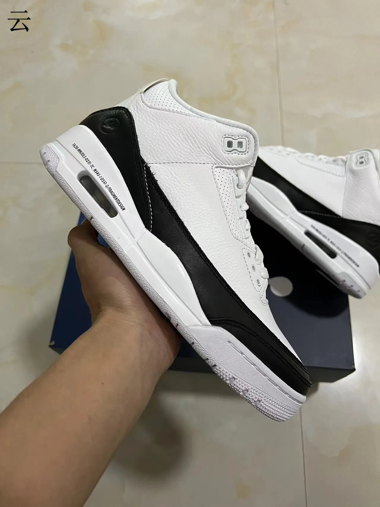 Air Jordan 3 White Black Basketball Shoes 7