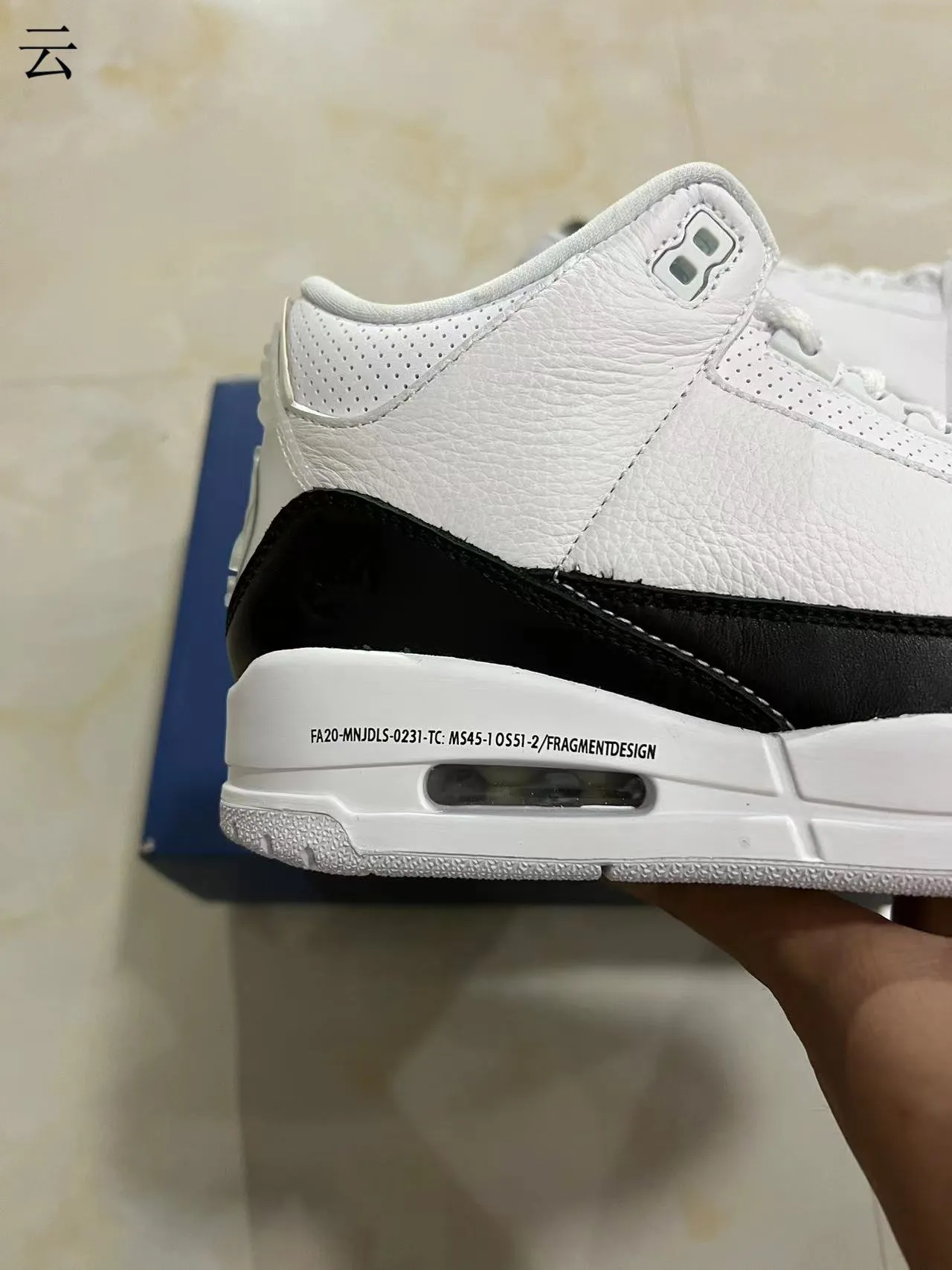 Air Jordan 3 White Black Basketball Shoes 9