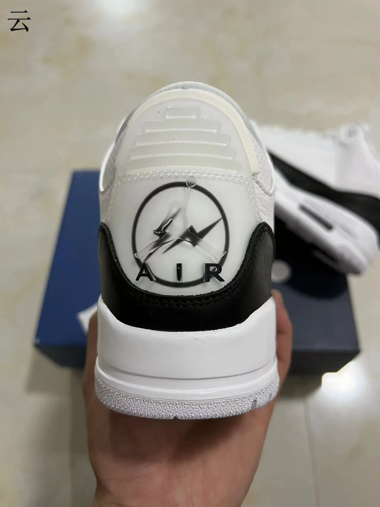 Air Jordan 3 White Black Basketball Shoes 5
