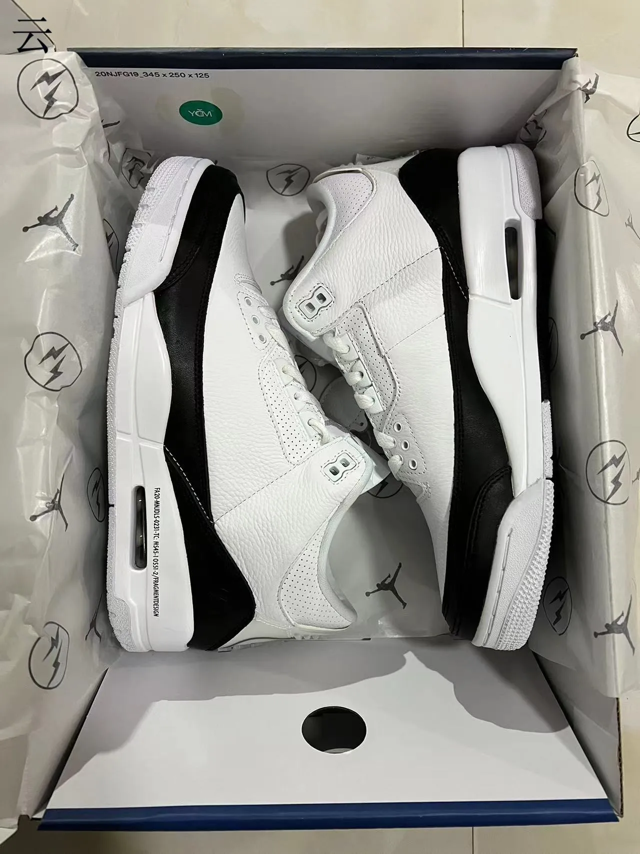 Air Jordan 3 White Black Basketball Shoes 10