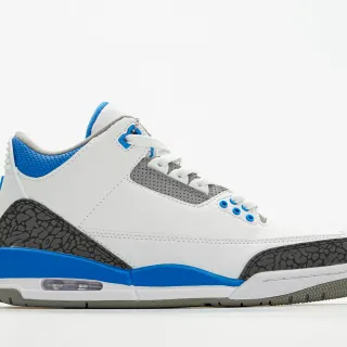 Air Jordan 3 White Cement Blue Basketball Shoes