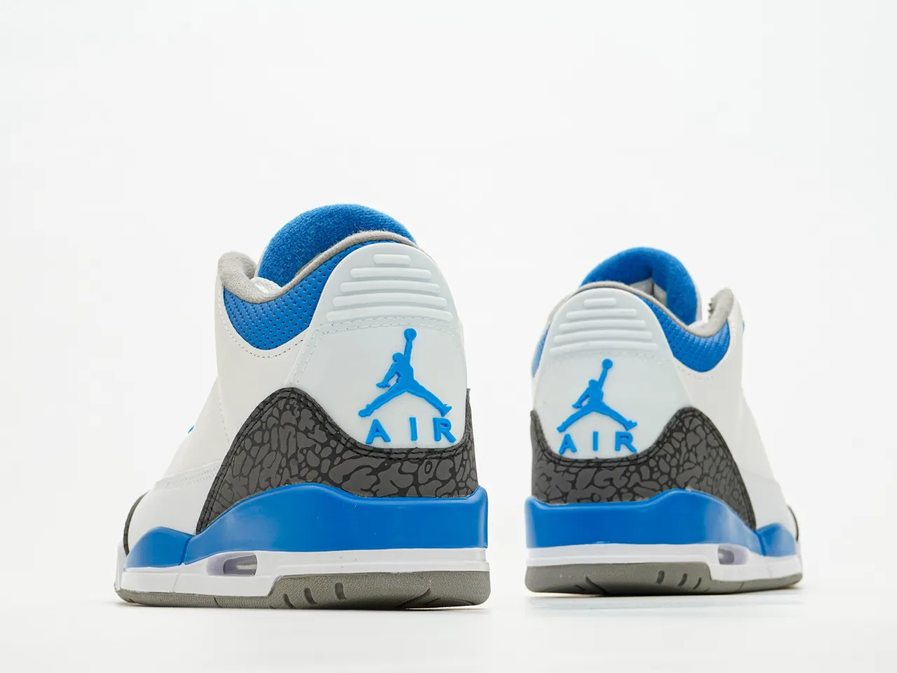 Air Jordan 3 White Cement Blue Basketball Shoes 7