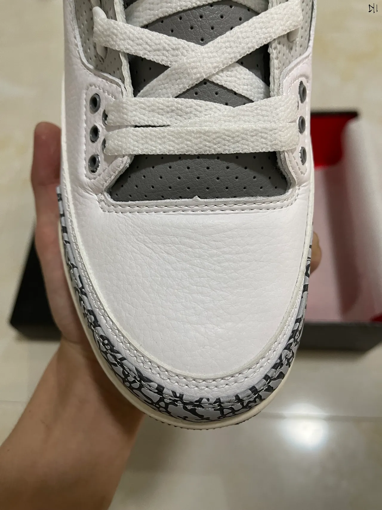 Zapatillas de baloncesto Air Jordan 3 con estampado de elefante blanco 3