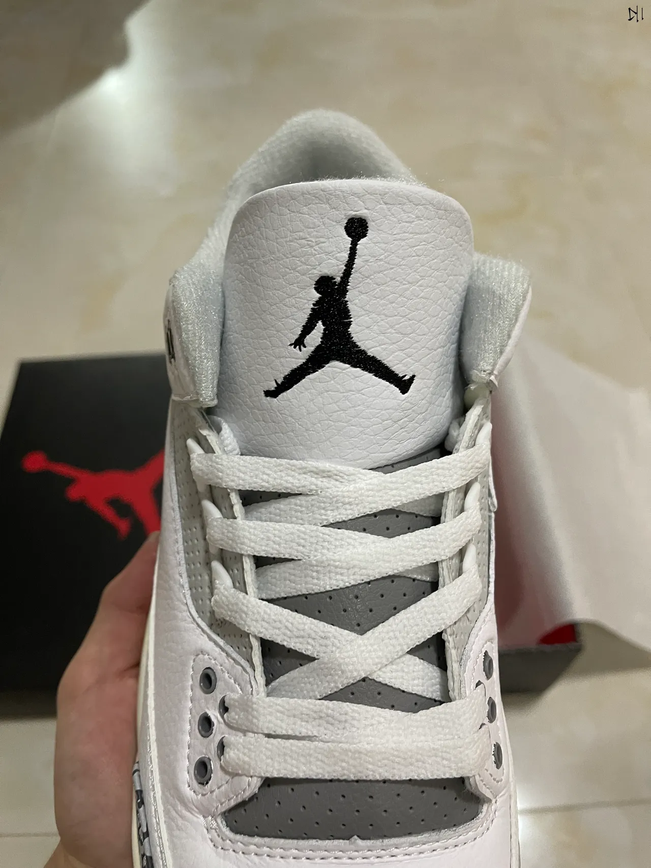 Zapatillas de baloncesto Air Jordan 3 con estampado de elefante blanco 4