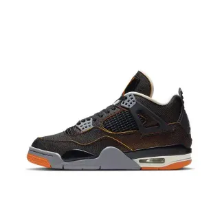 Air Jordan 4 Black Orange Basketball Shoes