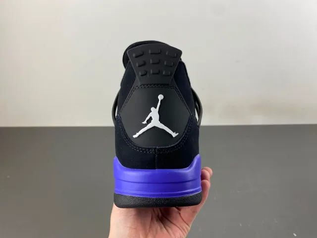 Air Jordan 4 Black Purple Basketball Shoes 4