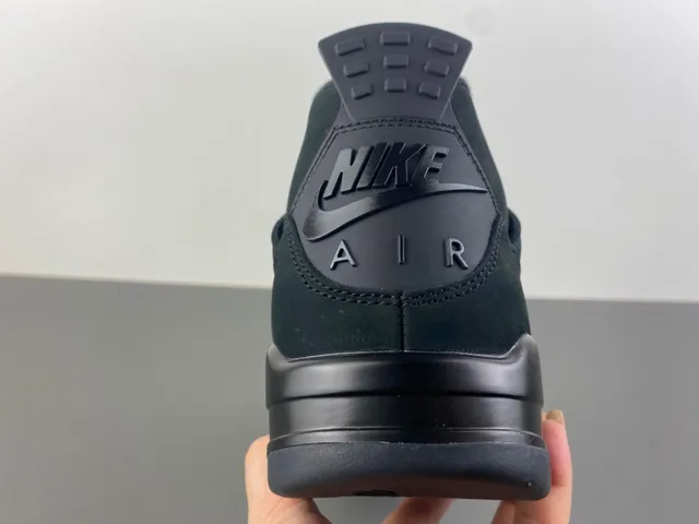Air Jordan 4 Monochromatic Black Basketball Shoes 4