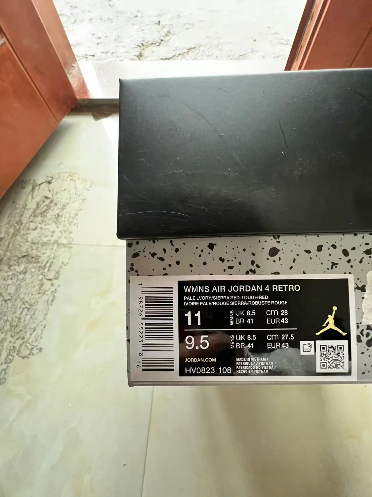 Air Jordan 4 Off-White Red Basketball Shoes 10