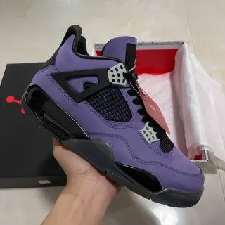 Air Jordan 4 Purple Suede High-Top Basketball Shoes